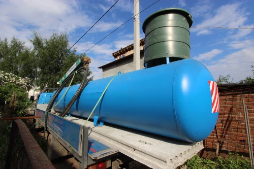 установка газгольдера